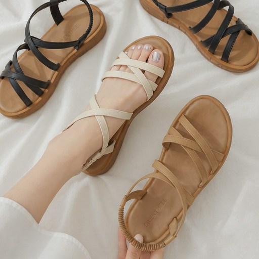에스비피 여자 여성 2cm 발편한 스트랩 샌달 225~250 여름 샌들 밴딩 샌달 스트랩샌들 구두 여성샌들 여자샌들 여름샌들 SBP57008352