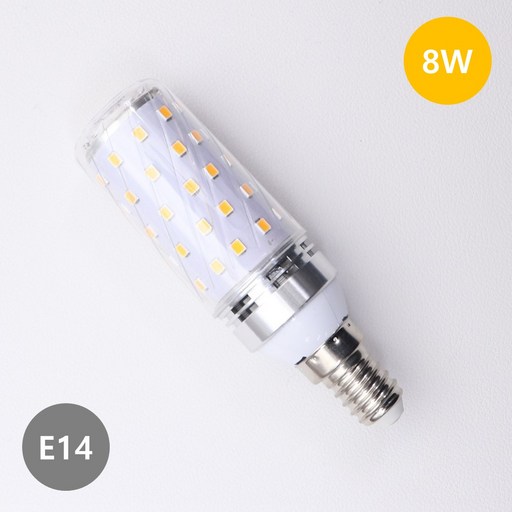 LONG e14 미니 콘램프 8W, 9개, 전구색