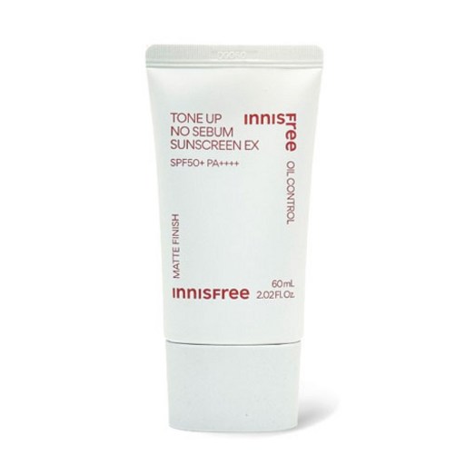 이니스프리 톤업 노세범 선스크린 EX 60ml 지속력 메이크업 베이스 무기 자외선 차단제