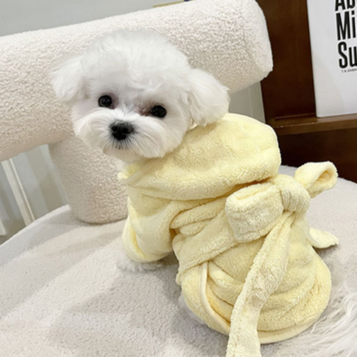 슈프렌 펫 빠른 흡수 속건 후드 샤워 가운 타월 사계절용