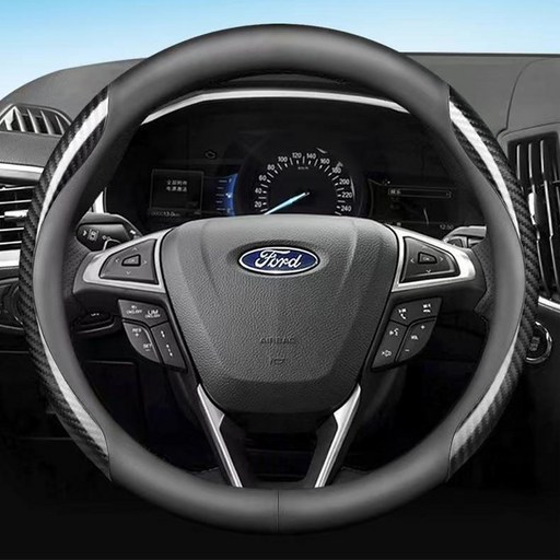 포드 Ford 전차종 호환 프리미엄 나파 가죽 카본 핸들커버