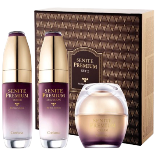 3종코리아나 세니떼 프리미엄 2종 기획토너,에멀션,크림쇼핑백, 1세트