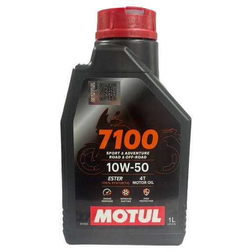 모튤 7100 4T 10W50 1L, API SP, 100%합성엔진오일