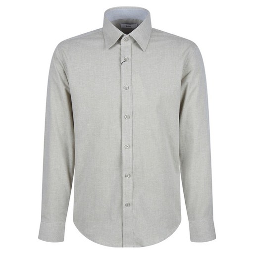 BON 남성용 멜란지 스트레치 세미 드레스 셔츠 BN2SBA360BE