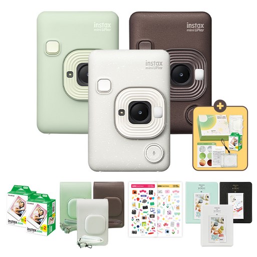 C타입 인스탁스 미니 리플레이 하이브리드 카메라전용케이스필름40장선물세트