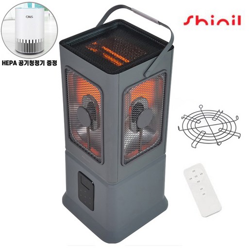 신일 하이라이트 오방난로 에코플러스 5방향 전기히터 스토브 사은품증정 5면 히터