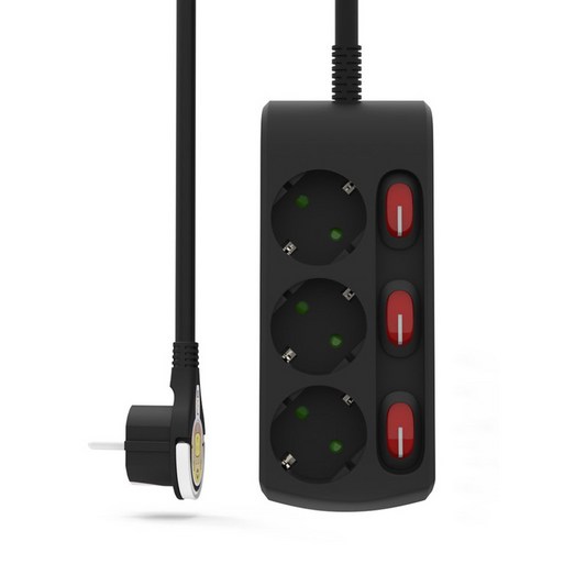 러그박스 346구 개별 화이트 1.5미터  3미터 이지콕 납작 플러그, 3m, 1개