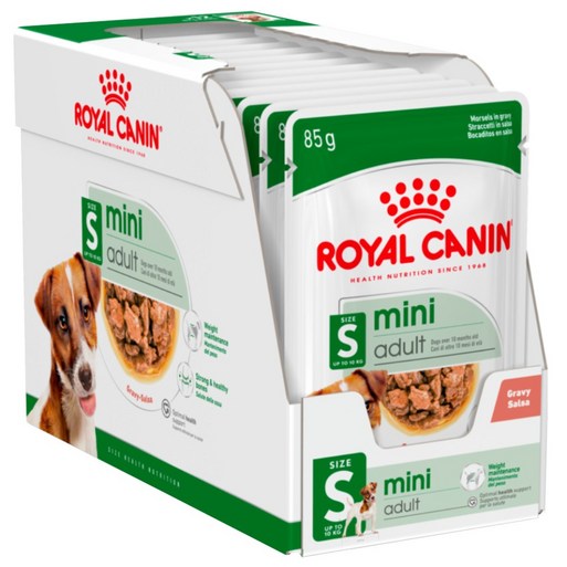 로얄캐닌 강아지 습식사료 미니 어덜트 파우치 24p 6p 증정, 85g, 24개