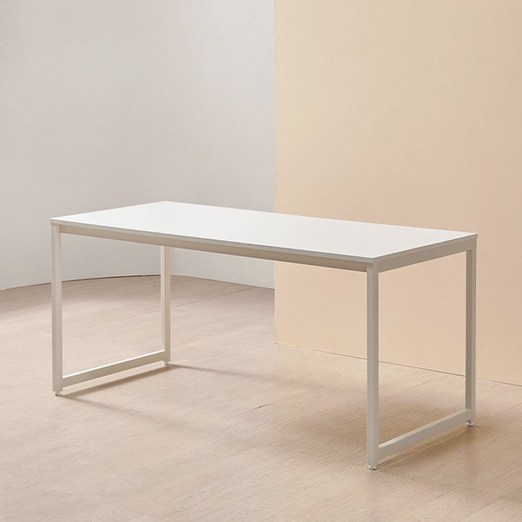 하모벨 티체 스틸 데스크 방문설치, 화이트  화이트