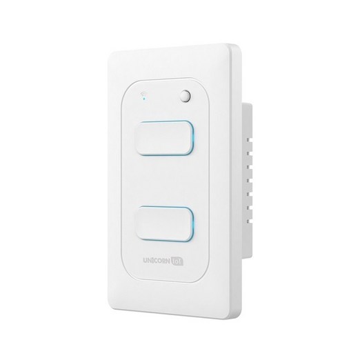 유니콘아이오티 2구 WIFI방식 무선원격제어 스마트 벽스위치 TSSW2