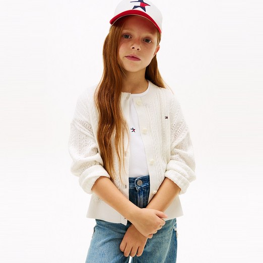 타미힐피거 포인텔 케이블 가디건 T42G1WCD250GT2YA8