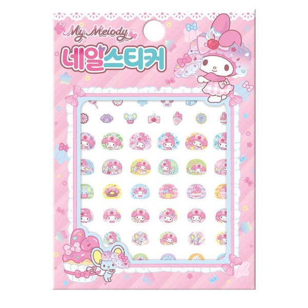 산리오캐릭터즈 마이멜로디 네일스티커 스낵&스윗 솔직 후기 | 취미생활 필수템 - 상품 이미지 2