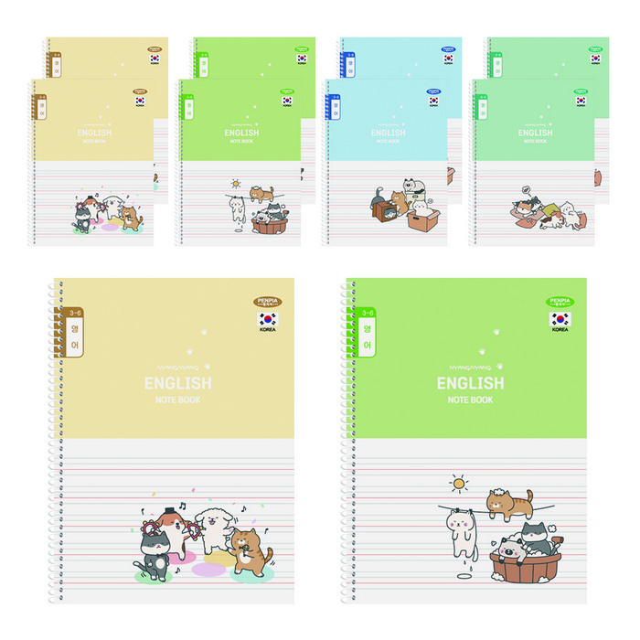 펜피아 1000 초등 스프링노트 36영어, 랜덤 발송, 1세트