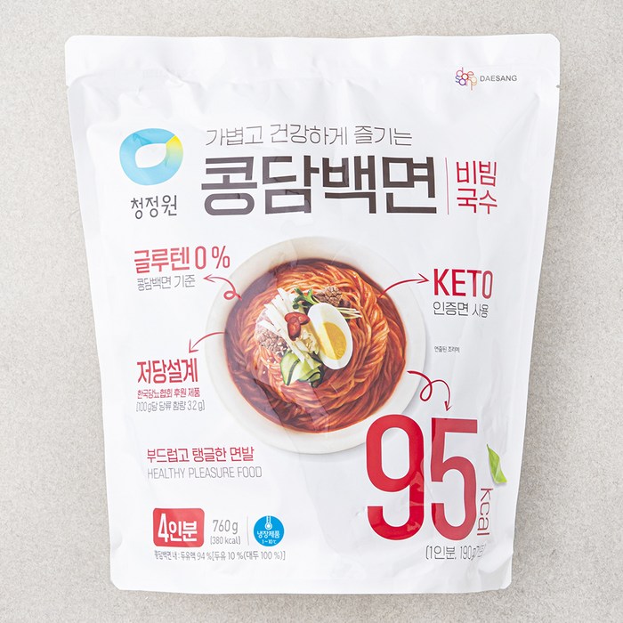 청정원 콩담백면 비빔국수 4인분, 760g, 1개 청정원 콩담백면 비빔국수 4인분, 760g, 1개