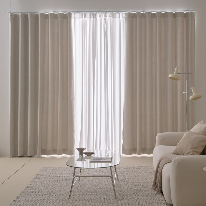 모던하우스 ON 메모리 암막커튼 높이조절 반창문 2개세트