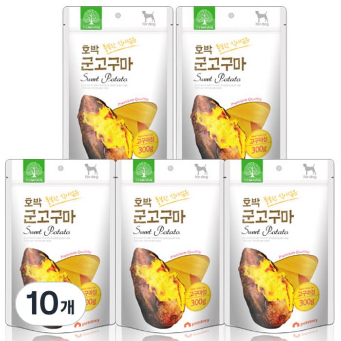 더내추럴 풍부한 식이섬유 호박 군고구마 큐브 300g, 호박 군고구마, 300g, 10개