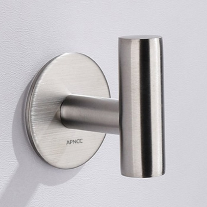 APNCC 고급형 부착식 후크걸이, 그레이, 2개