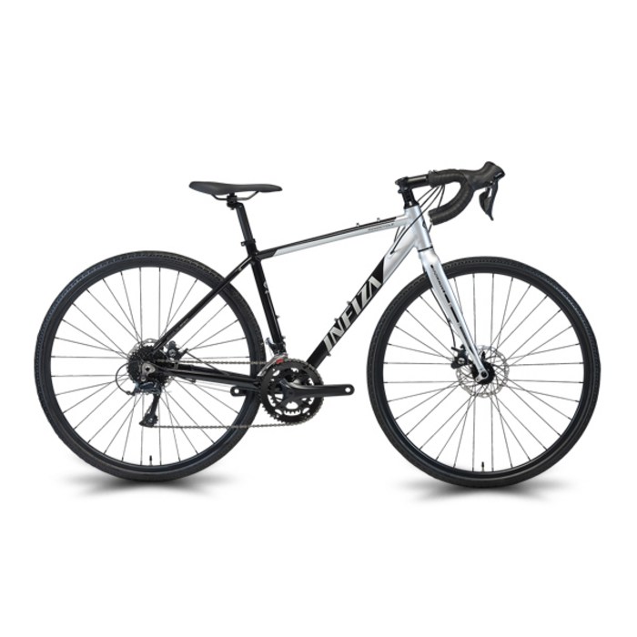 알톤스포츠 2022 이노사이클 18 700C 로드 자전거 520mm (미조립 박스배송), 블랙 + 실버, 172cm