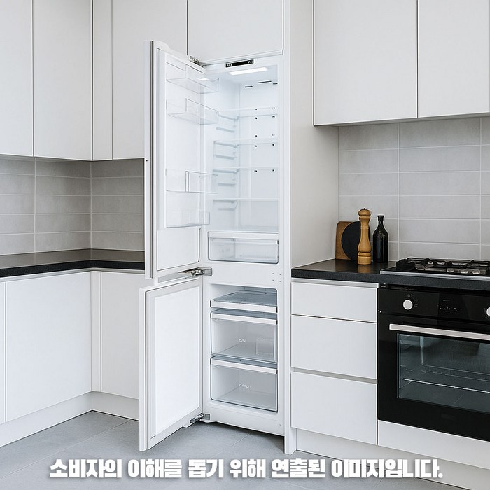 LG전자 M272PR35BL 디오스 빌트인 콤비냉장고 2도어 상하형 273L 간냉식 색상화이트 좌경첩 전국무료배송