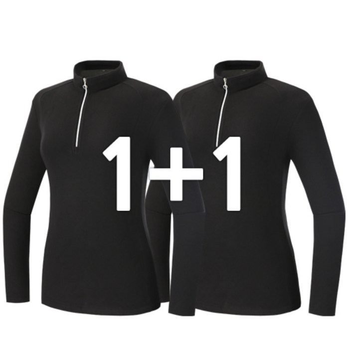 11 여성 약기모 웜업 라이트 하프 플리스 집업티 SWTWQ02 골프 등산 파크골프 아웃도어 외출복 가을 겨울