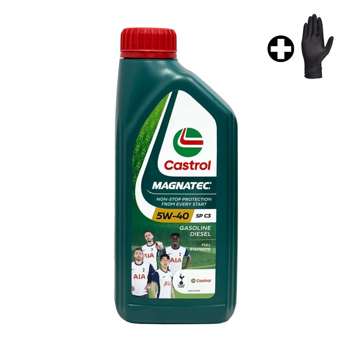 캐스트롤 마그네틱 MAGNATEC 5W40 장갑증정, 1L, 5w40, 2개