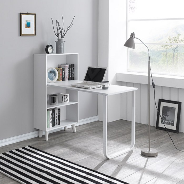 라움가구 치이즈 2R 미니 h형 철다리 책상세트 착불