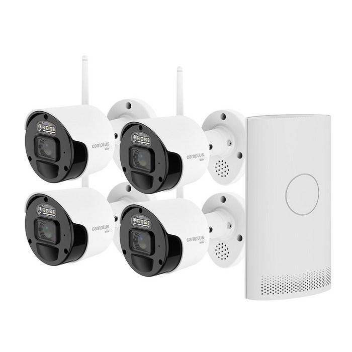 직접설치 CCTV 세트 캠플러스 무선보안카메라시스템 8채널 4카메라 WC284, WC284