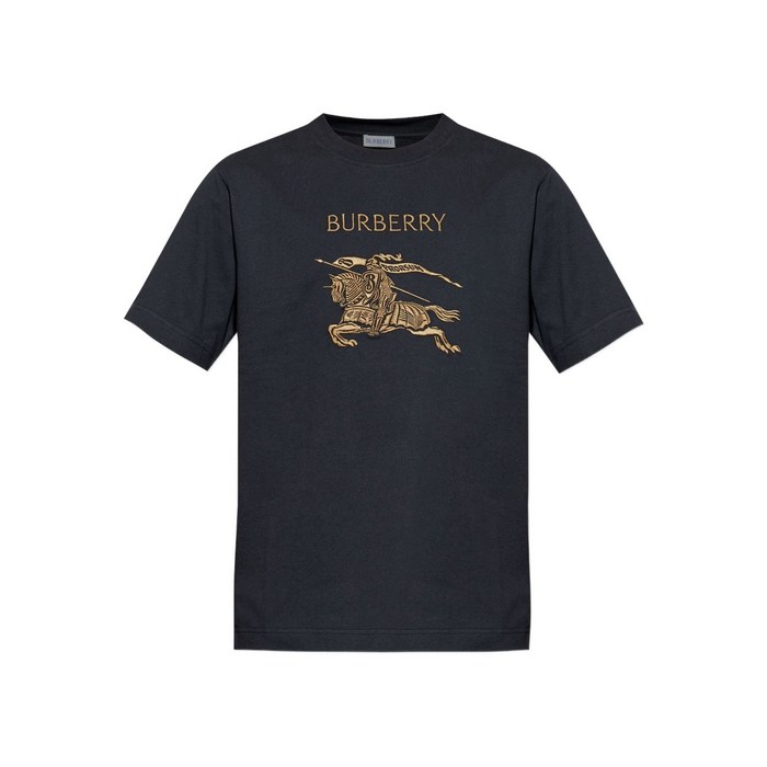 버버리 로고 자수 티셔츠