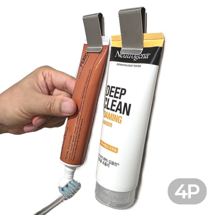 생활친구 304 스텐 치약걸이 무타공, 4개