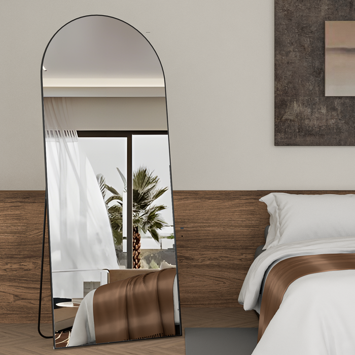 Brendayia 1650x600mm 아치형 전신거울 초대형 사이즈 전신거울 벽걸이 현관거울 드레스룸 침실 욕실 거실