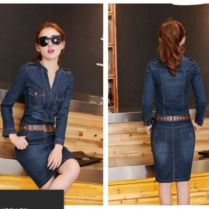 성은 여성 허리벨트 청원피스