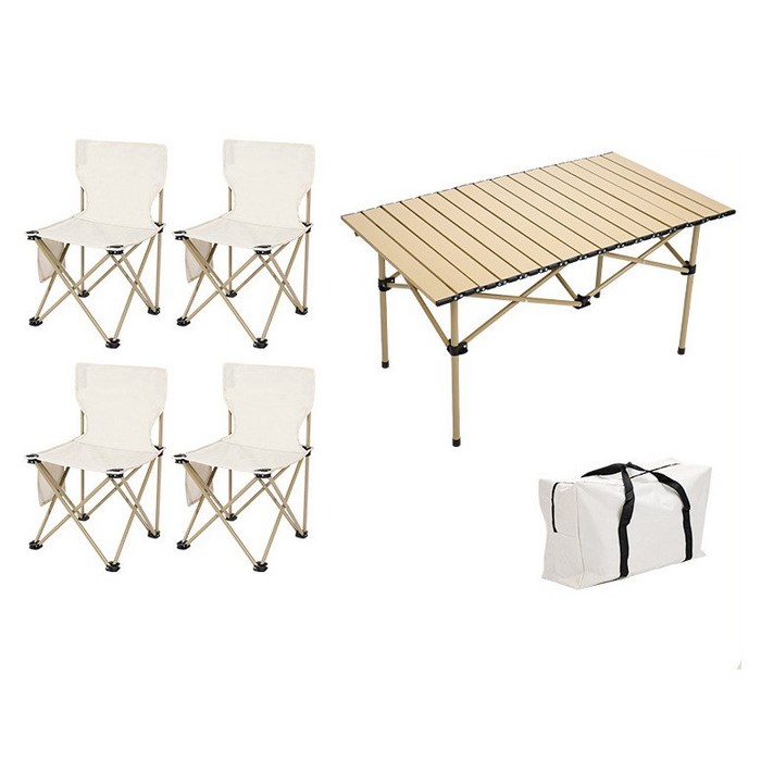캠핑테이블의자세트 스멜모리 경량 접이식 캠핑 의자테이블 세트