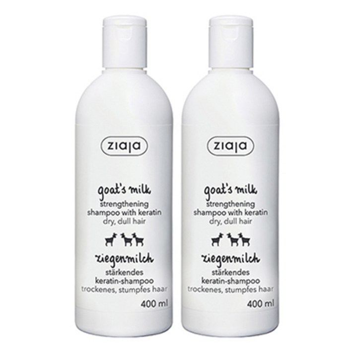 지아자 산양유 헤어샴푸, 400ml, 2개