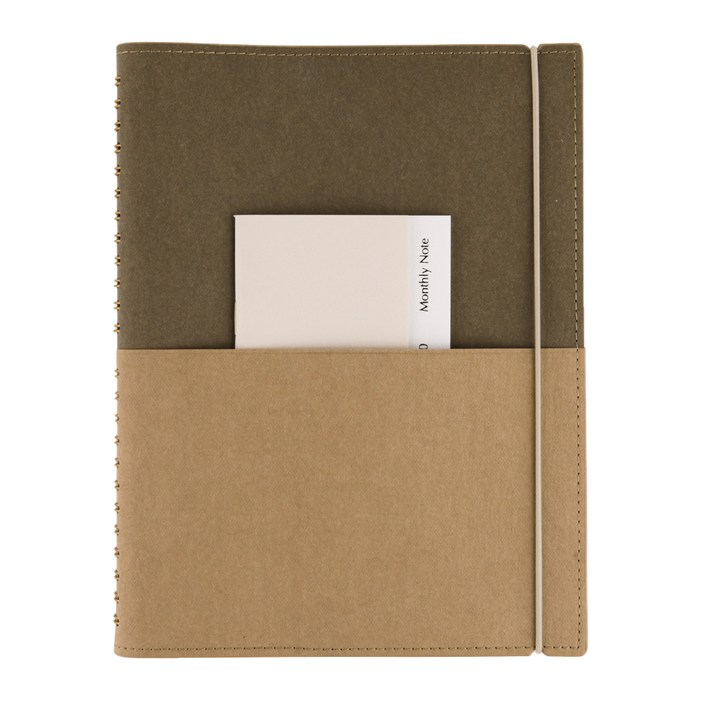 Half Diary WOB, 진갈색  황토색, 1개