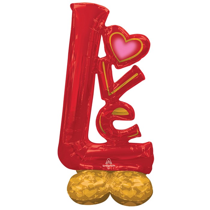 아나그램 공기주입용 빅러브 스탠딩 에어벌룬
