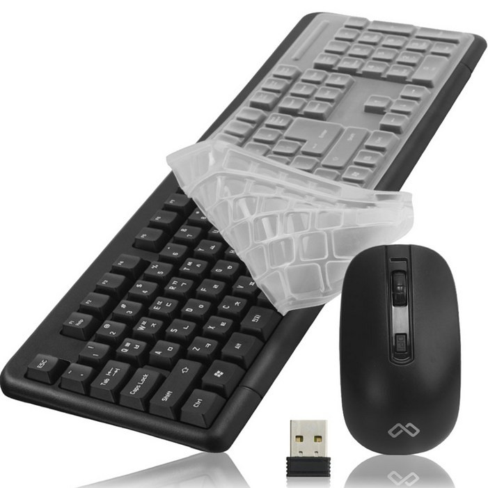 맥스틸 무선 키보드 마우스 세트  키스킨, 일반형, GMMK500S, 단일색상