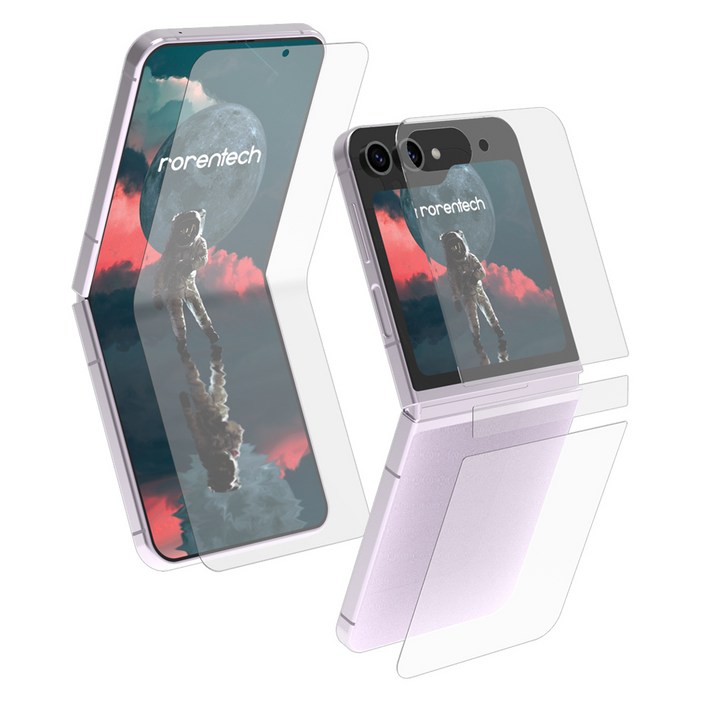 로랜텍 갤럭시 액정힌지후면 보호필름 세트, 1세트