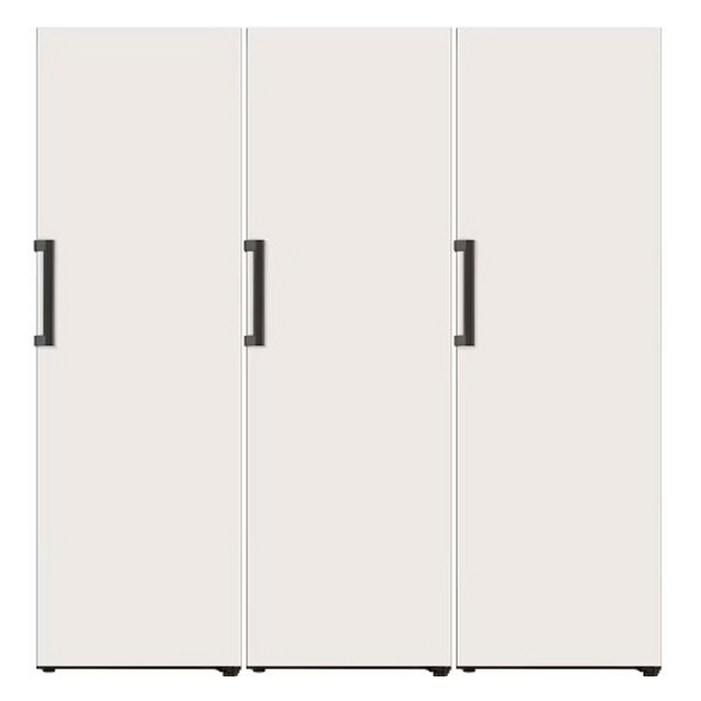 색상선택형 LG전자 오브제 321L 좌열림 컨버터블 세트 메탈 냉장고  냉동  김치냉장고 XYZ323MEF 방문설치