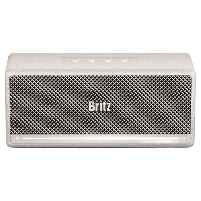 브리츠 플러스 블루투스 스피커, BZGBUTTON, 베이지