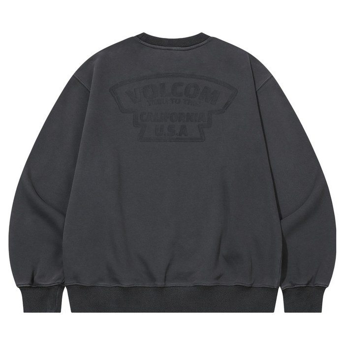 볼컴 남녀공용 캘리포니아 가먼트 다잉 맨투맨 VA253RM001