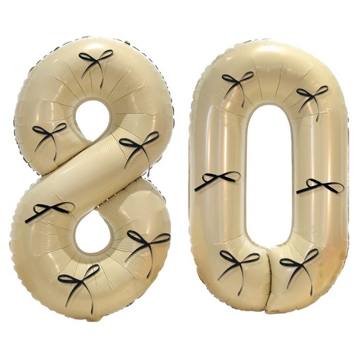 문구담 생일 기념일 이벤트 장식 대형 숫자풍선 80