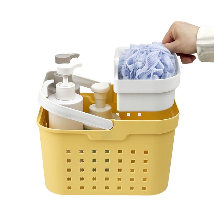 메종드아야 2단 물빠짐 목욕바구니