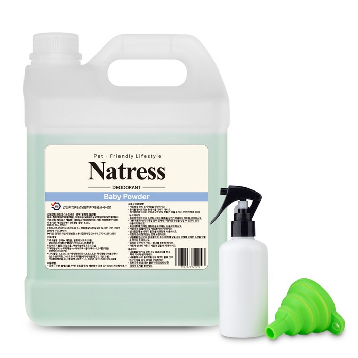 나트리스 강아지 탈취제 베이비파우더향, 3750ml, 1개 나트리스 강아지 탈취제 베이비파우더향, 3750ml, 1개