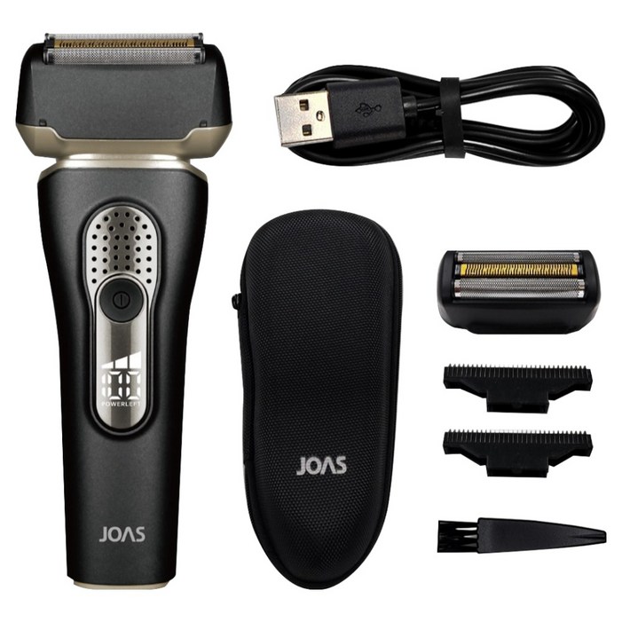 조아스  티타늄코팅 3중날 방수 전기면도기