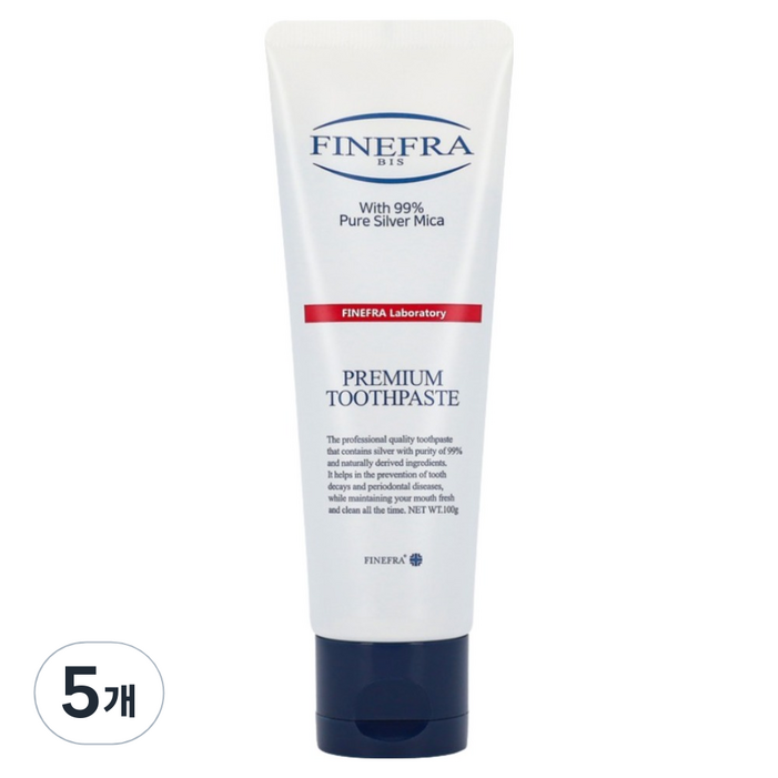 파인프라 비스투 치약, 100g, 5개