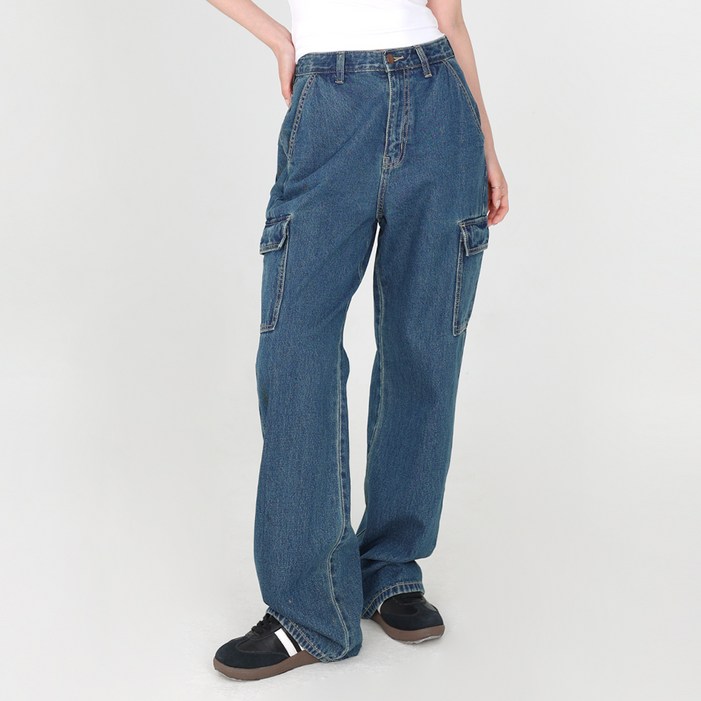 닷이프 여성용 더비 카고 청바지 P24SS1A0374