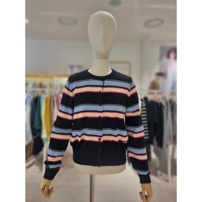 [레코브] 배색 단가라 니트가디건(LC61EXKC527X)