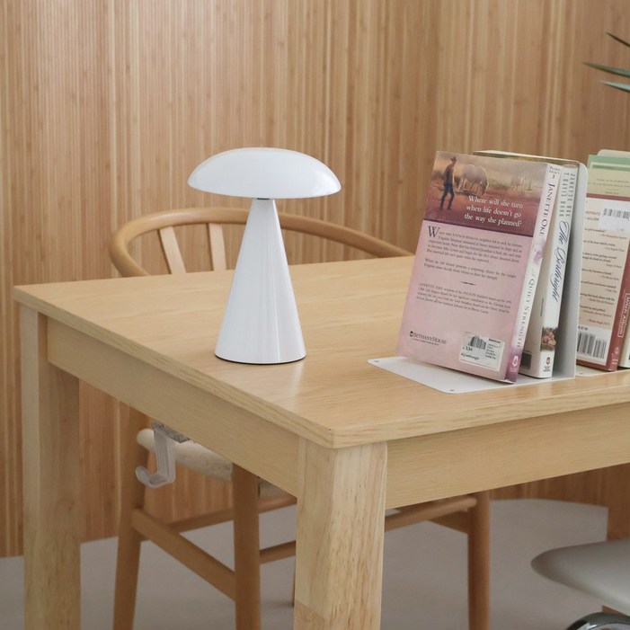 아르킨 루나 머쉬룸 스탠드 LED 램프 무드등 미드센츄리 무선 버섯 조명, 스노우화이트