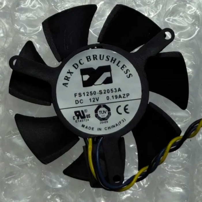 Gtx1050/1050ti fs1250-s2053a 12V 0.19a 그래픽 카드 냉각 팬