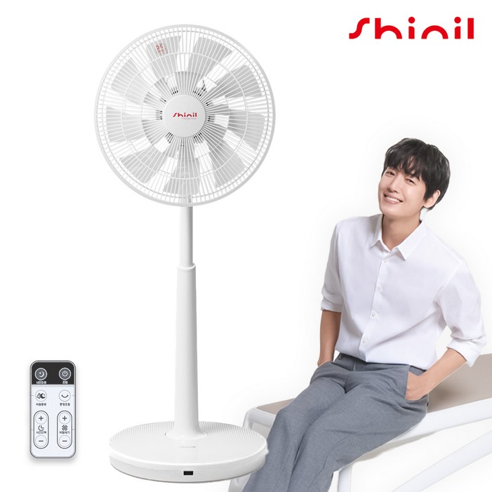 25년 최신형 신일 스탠드형 선풍기 18엽 써큘레이터 가정용 사무실용 키높이, all 화이트